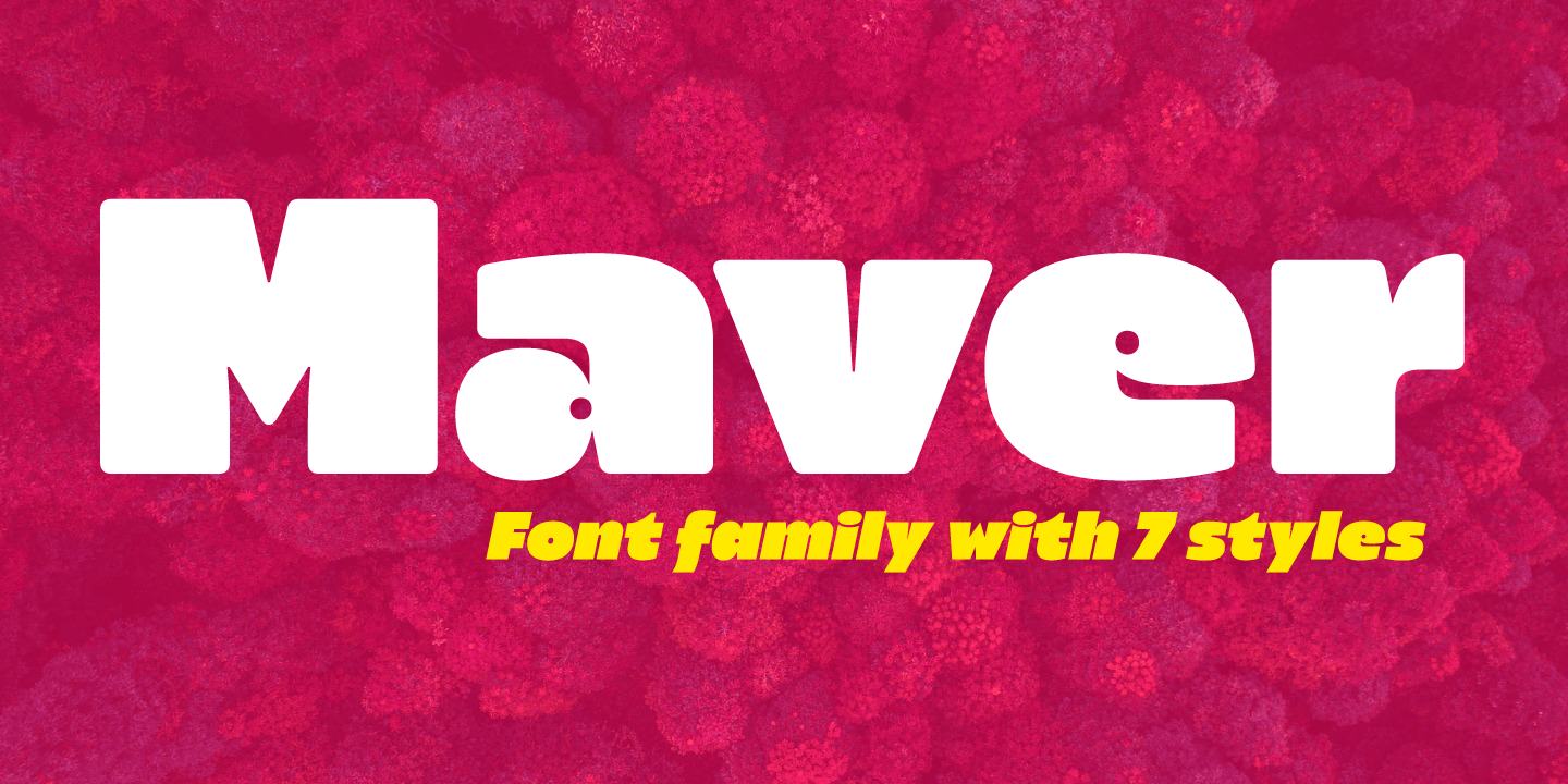 Maver Font preview